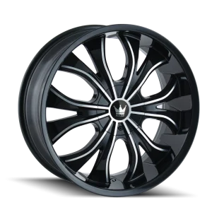 Mazzi – HUSTLER – Black – 20″x8.5″ 35mm – Summer Wheels – 342-2814B